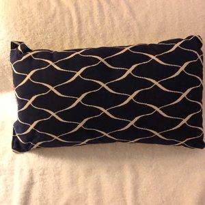 Navy and Cream Pillow
